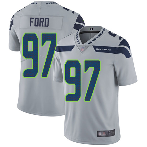 Seattle Seahawks Limited Grey Men Poona Ford Alternate Jersey NFL Football #97 Vapor Untouchable